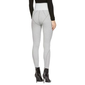 Gray High Waist Leggings size Medium Zipper Closure